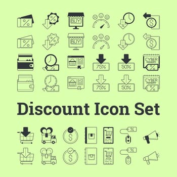 Big Savings Ahead: Discount Icon Set
