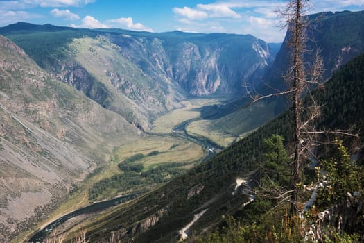 Altai mountain road pass