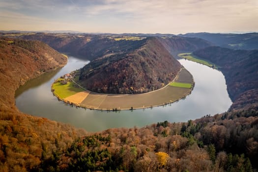 The Danube Loop A Meandering Bend in the River Danube
