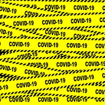 A Covid-19 lockdown tape.