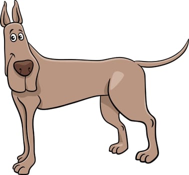cartoon Great Dane purebred dog animal character