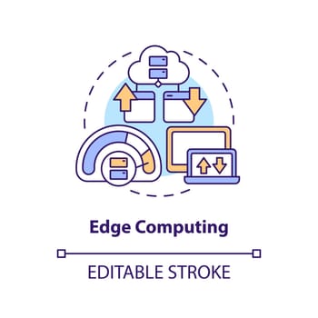 Edge computing concept icon