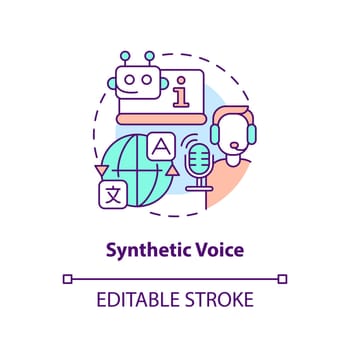 Synthetic voice concept icon