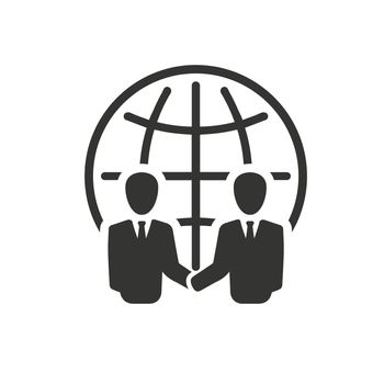International Business Partnership icon. Meticulously designed vector EPS file.