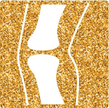 Gold Glitter Icon - X-Ray image