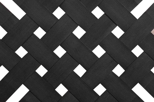 Mesh Black Grid Old Vintage Stretched Fabric Material Abstract Square Pattern Texture Background Isolated White