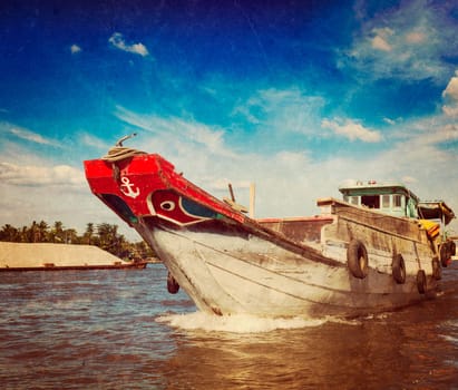 Boat. Mekong river delta, Vietnam