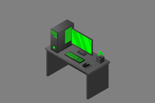 Isometric personal computer