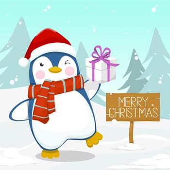 Cute Penguin Christmas Gift