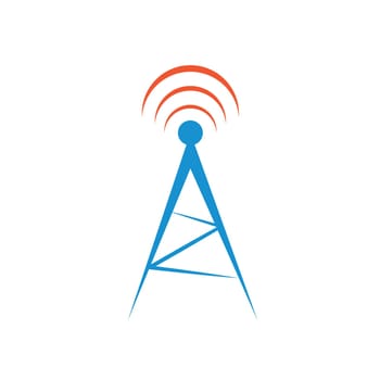tower signal icon vector design template web