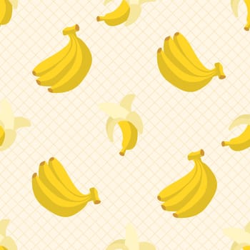 fresh banana fruit seamless pattern