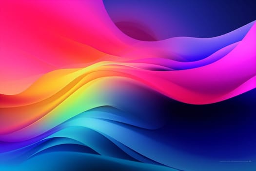 background wave geometric art digital line pink color colours dynamic concept purple. Generative AI.