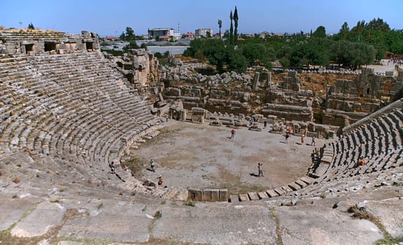 The ruins of the ancient city, the theater in the World.