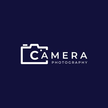 Photography camera logo, lens camera shutter, digital, line, professional, elegant and modern. Logo can be used for studio, photography and other businesses. Using vector illustration editing templates.