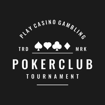 Vintage casino poker ace design logo, diamonds, hearts and spades. Poker club logo, tournament, gambling game, symbol 777.