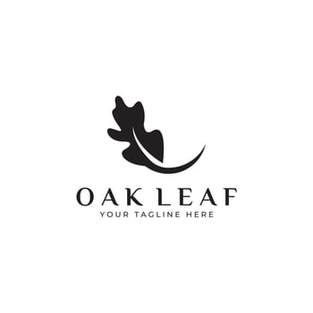 Autumn oak leaf logo and oak tree logo. With easy and simple editing of vector illustration.