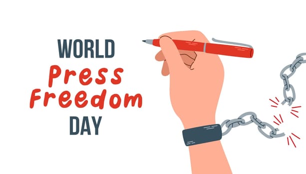 World Press Freedom Day. Vector illustration for Greeting Cards, Posters and Banners