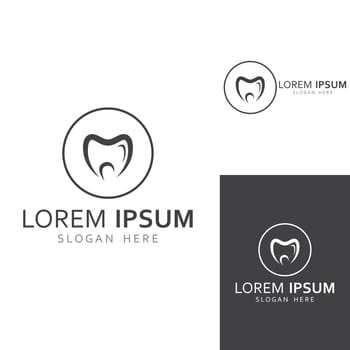 Dental logo, logo for dental health, and logo for dental care. Using a template illustration vector design concept