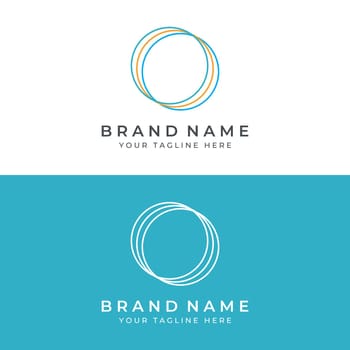 Abstract circle logo elements, circle lines, minimalist circles, creative ideas circles and modern colorful circles. Logos for companies and other businesses with simple and modern designs.