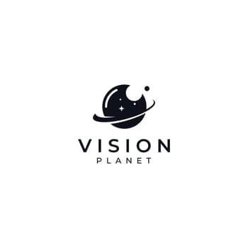 Modern colorful abstract Logo vision, digital vision, optical vision, technology vision, planetary vision and vision center. Template vector illustration.