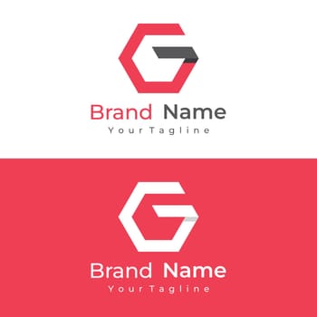 Abstract logo design initial letter G. Minimalist, creative and modern logotype symbol isolated from the background. Can be used for identity and branding.