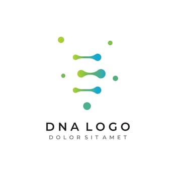 Logo design template DNA elements. Bio tech, DNA people, bio DNA, DNA spirals. Logos can be for science, pharmacy and medical.
