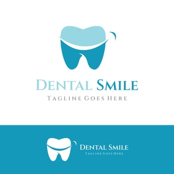 Abstract dental logo template design. Dental health, dental care and dental clinic. Logo for health, dentist and clinic.