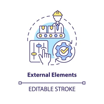 External elements concept icon