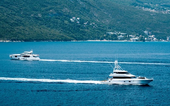 Boat in Adriatic sea, Montenegro