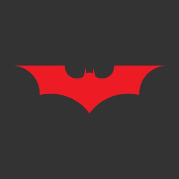 DC Batman logo symbol of superhero. Editable, resizable, EPS 10, vector illustration.
