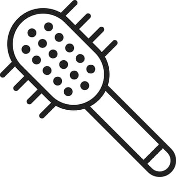 Hairbrush icon vector image. Suitable for mobile apps, web apps and print media.