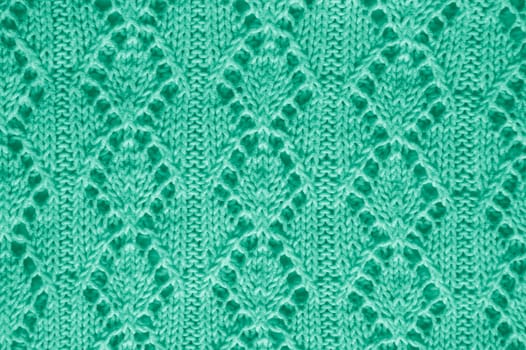 Handmade knitting texture with macro wool threads.
