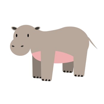 Hippopotamus, hippo. Isolated vector illustration animals symbol logo illustration. vector graphics - Vector. EPS