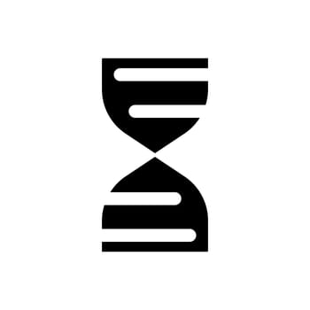 DNA molecule black glyph ui icon