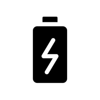 Battery black glyph ui icon