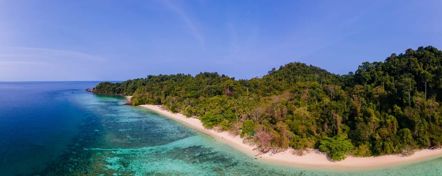 view at the beach of Koh Kradan island in Thailand