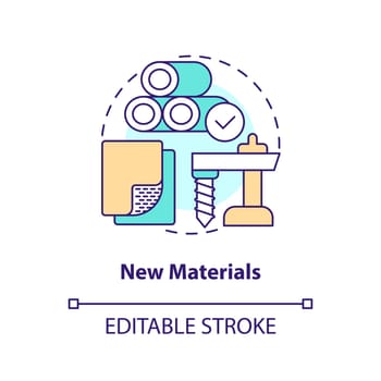 New materials concept icon