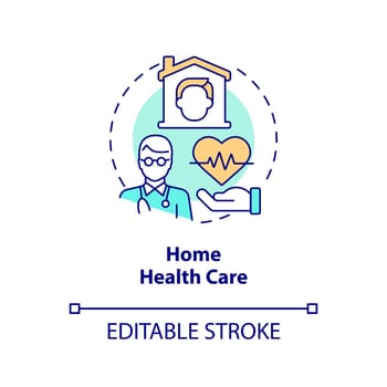 Home health care concept icon