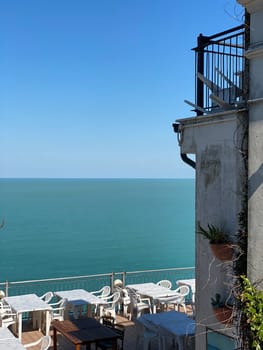 View of Adriatic Sea from Numana Italy