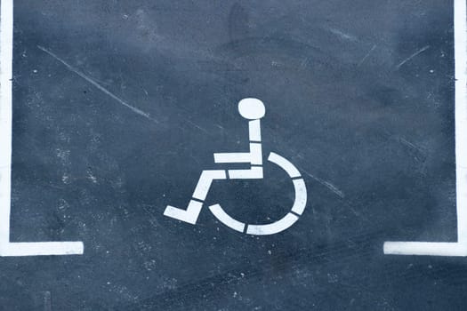 Disabled Parking. handicapped parking spot. Disabled person parking sign.