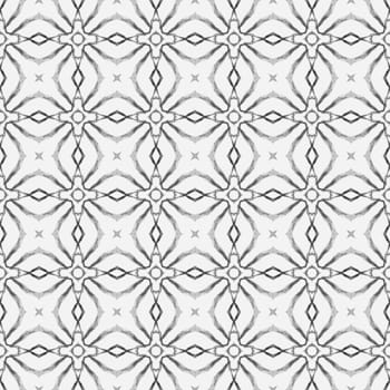Mosaic seamless pattern. Black and white vibrant