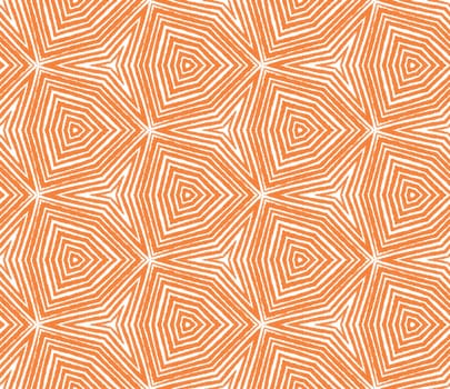 Textured stripes pattern. Orange symmetrical