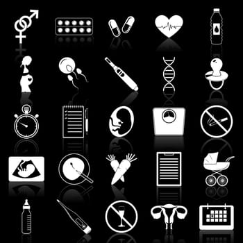 Simple pregnancy icons