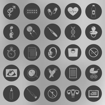 Simple pregnancy icons
