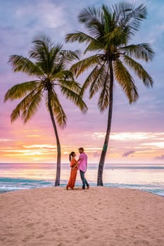 Saint Lucia Caribbean Island, couple on luxury vatation at the tropical Island of Saint Lucia