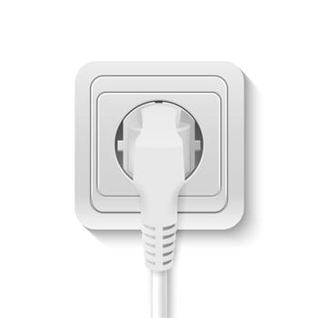 Vector power socket with cable plugged