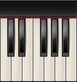 Vector piano keys