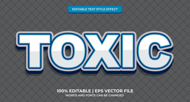 Toxic Editable Text Style Effect. Toxic text, 3d editable text effect template