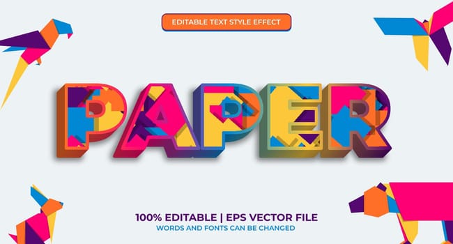 elegant and colorful text effect design, editable text effect. Premium editable text effect rainbow