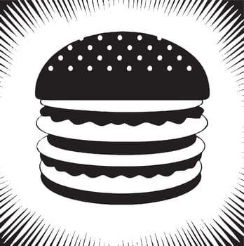 burger vector icon. hamburger simple sign. fast food symbol